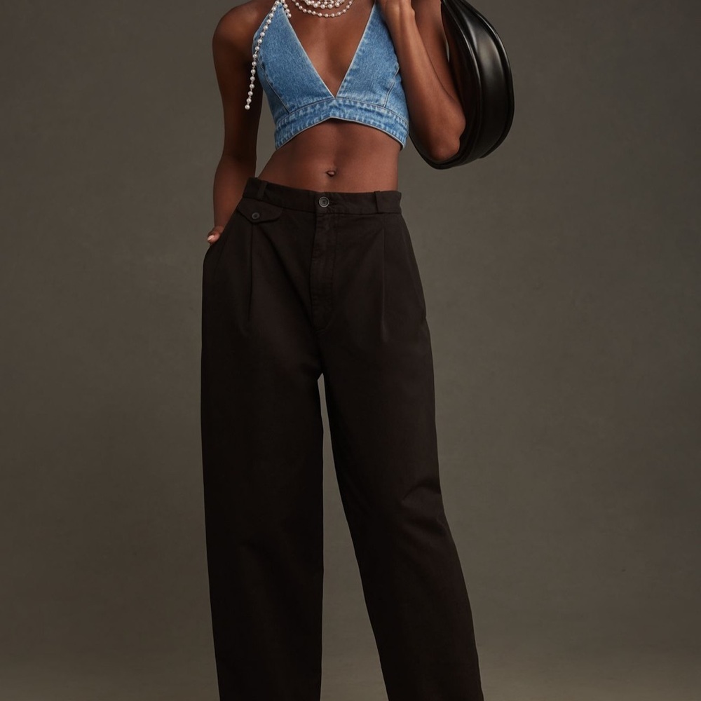 Agolde Becker Chino Pants in Black NWT size 25
